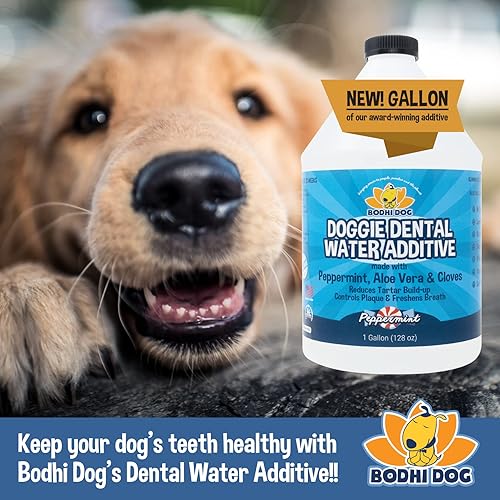 Miniatura 12 de Bodhi Dog Aditivo de agua dental de menta para perros y cachorros, refresca el aliento, reduce el sarro, promueve encías saludables, cuidado bucal