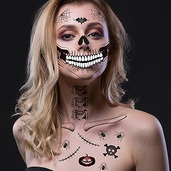 アメリカ☆フェイスタトゥー☆男の子編。ハロウィン アメリカ☆フェイスタトゥー☆男の子編。ハロウィン