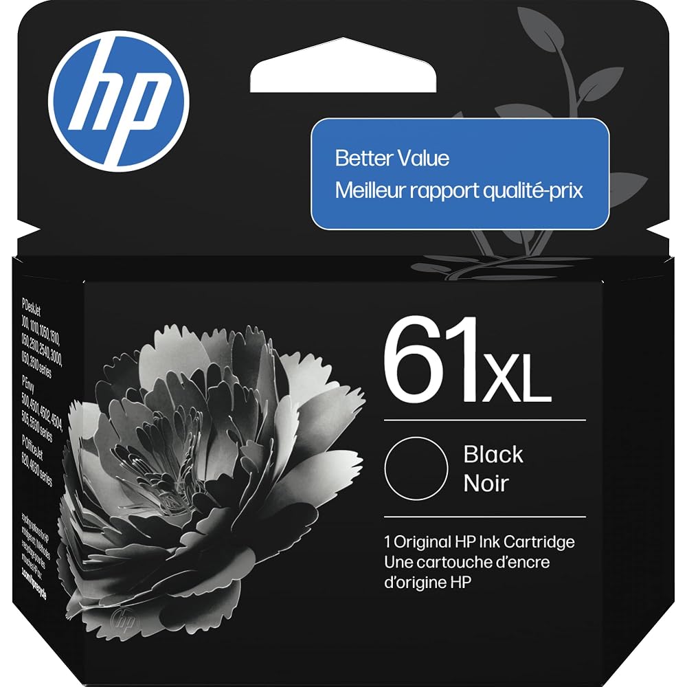 HP 61XL Black High-Yield Ink