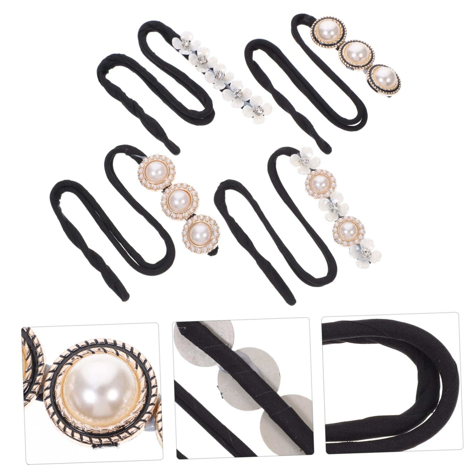 Beaupretty 12piezas Herramienta Para Hacer Moños Perlas Decorativas Accesorio Para Peinados Fáciles y Rápidos Para Mujeres y Niñas