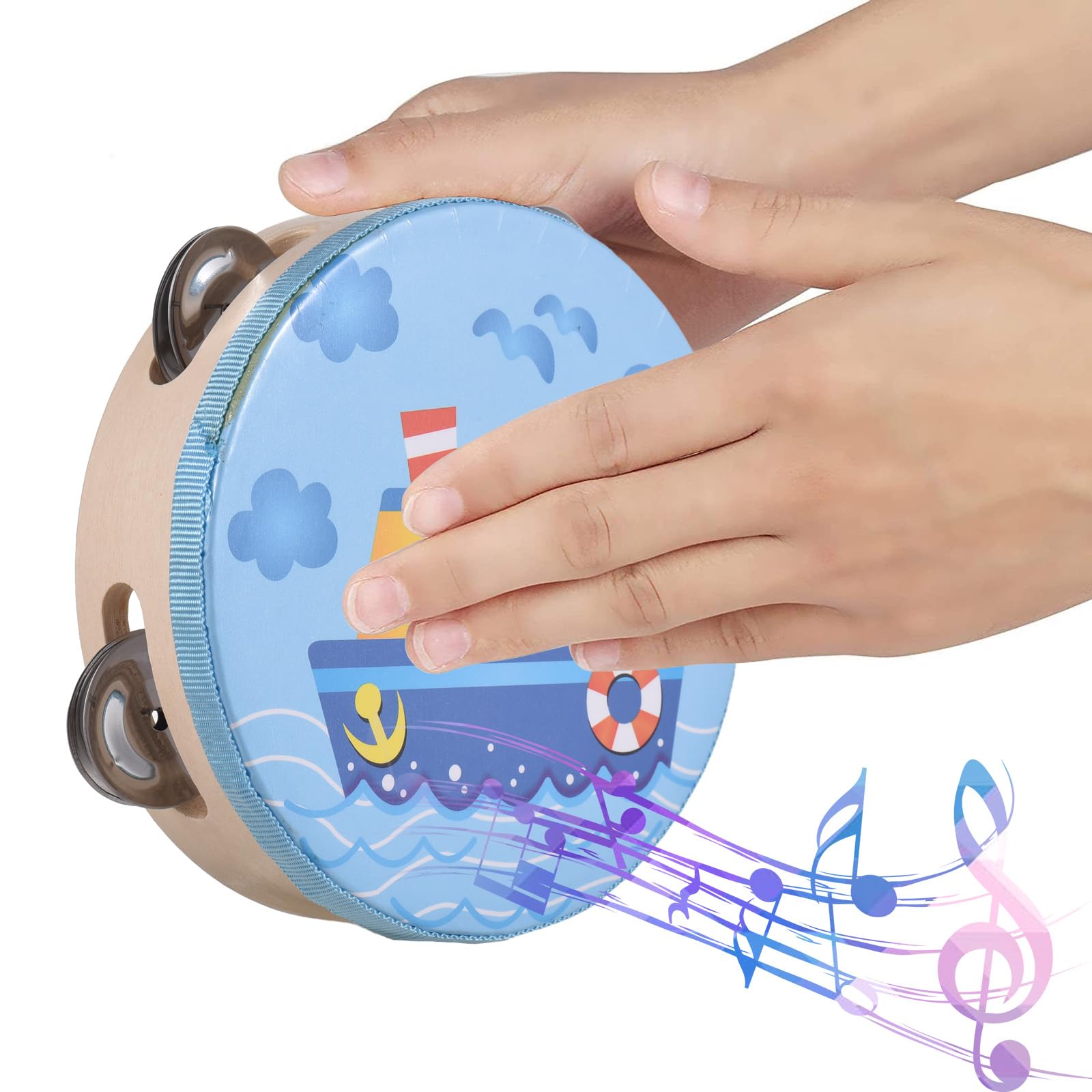 Set di strumenti a percussione in legno Educazione musicale Interessante Giochi interattivi Mano Occhio Sviluppo coordinato Compleanno con Borsa Accessori