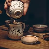 Vista 3 de 6 posavasos de bambú Estera de taza de bambú almohadillas de té de madera platillo de café platillo cerveza platillos posavasos posavasos vino