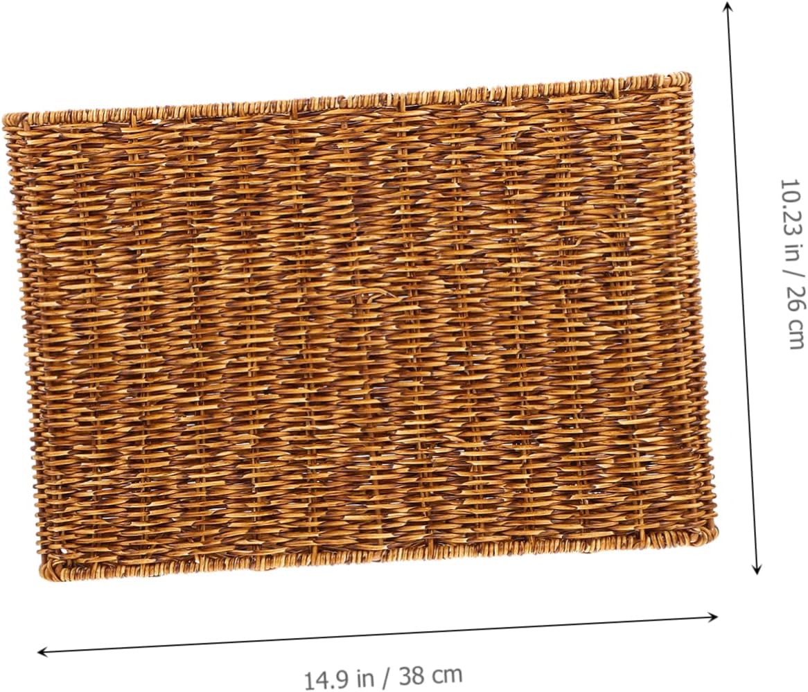 HEALLILY Storage Basket for Organizing Home Sundries Organizer Multi-Purpose Woven Basket Lid
