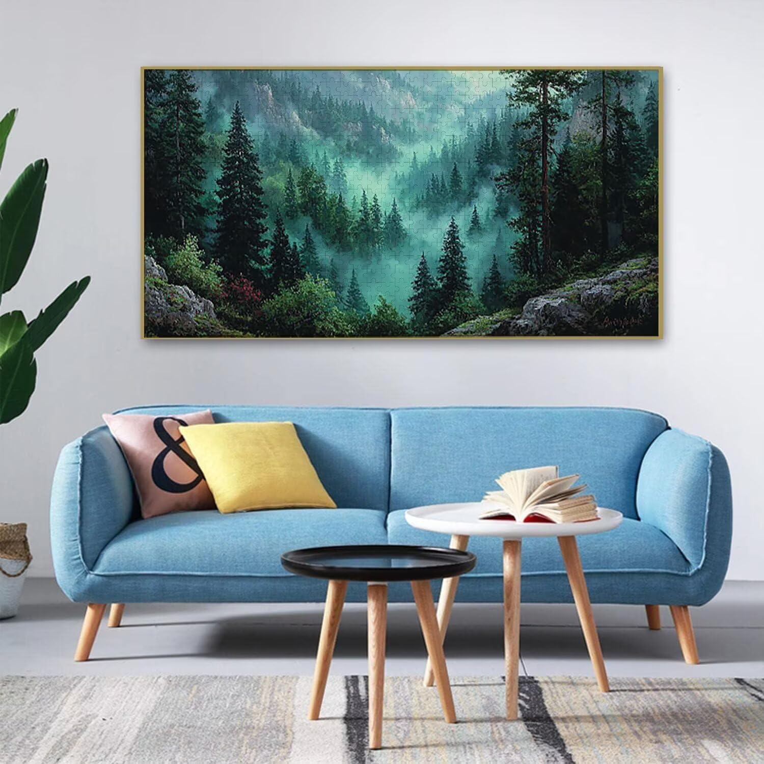 Drewniane puzzle dla dorosłych 1100 sztuk | las | Zabawki edukacyjne | Puzzle dla dorosłych i dekoracje rodzinne | Rozmiar 87 x 42 cm | Prezent dla dorosłych | Prezenty świąteczne x-809