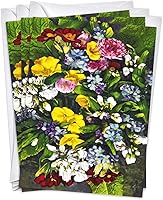 Vista 1 de Wright Home & Gift Bouquet Funeral - Tarjetas de felicitación de condolencia Juego de 2 unidades + 2 sobres (5 x 7)