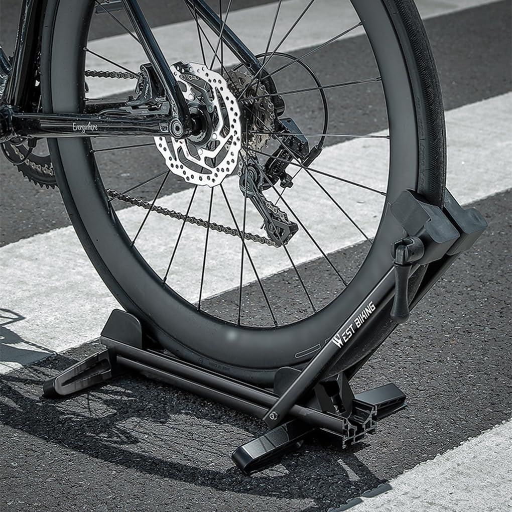 Cavalletto per bicicletta regolabile, cavalletto per parcheggio bici che offre supporto e stabilità, compatibile con diversi modelli, accessori per