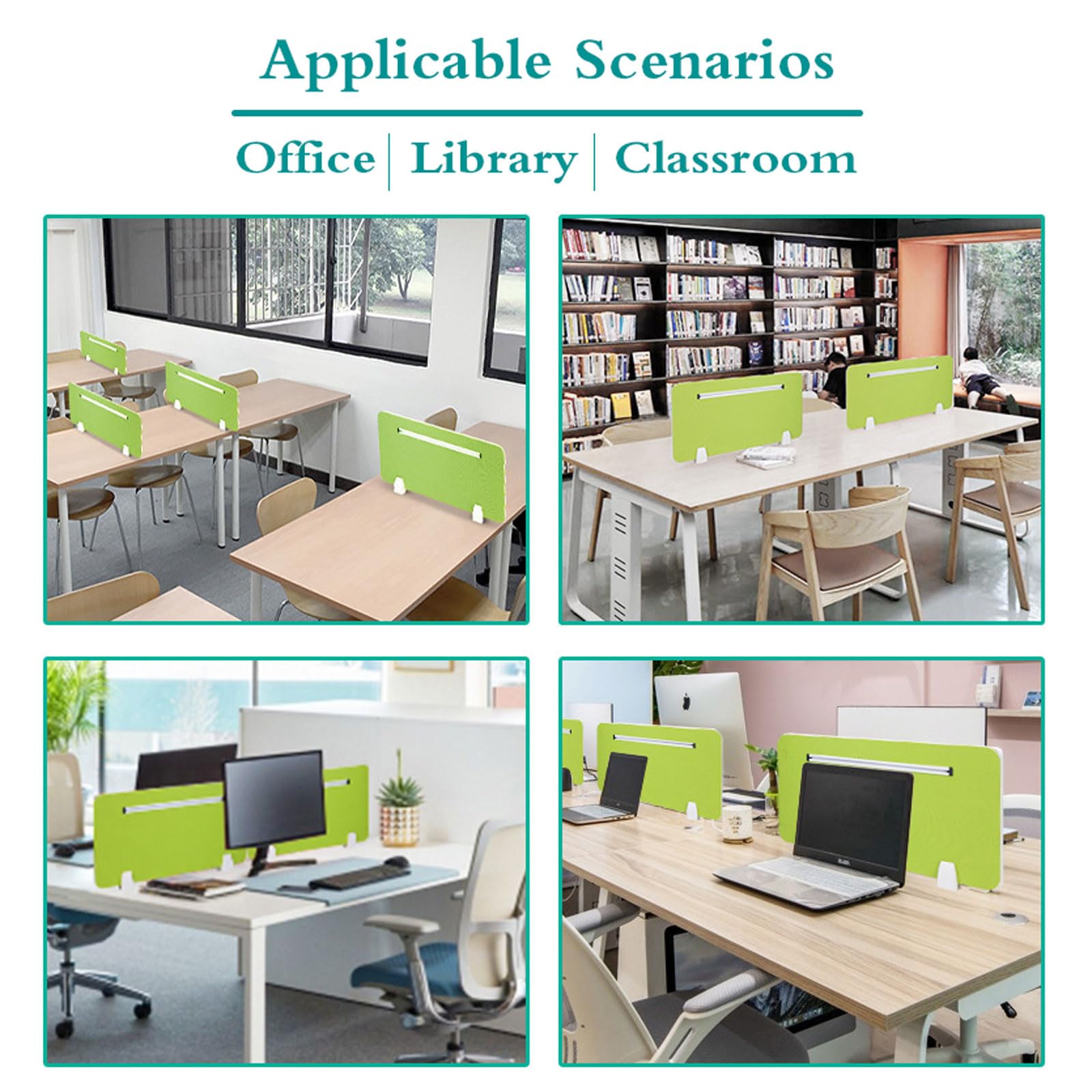 Sichtschutzwand für den Schreibtisch, Akustik-Trennwand – Geräuschreduzierender Sichtschutz für Büro und Schule | Fördert Konzentration und Produktivität | Schallschutzlösung, Grau (30 x 120