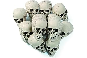 Bulk Halloween Talking Skull Decoration Heads with Bag