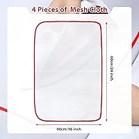 Vista 2 de 10 almohadillas protectoras de tela de malla para planchar y proteger fácilmente