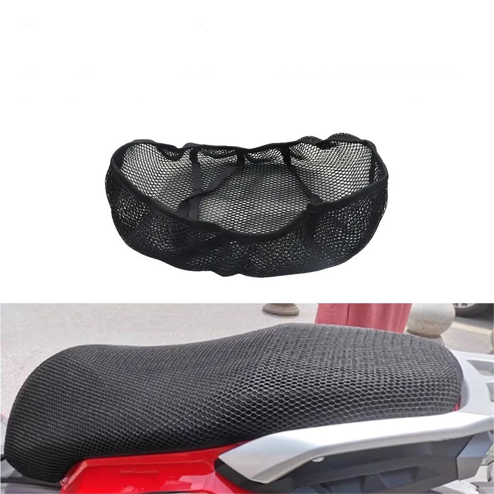Coprisedile Per Moto In Tessuto A Rete Coprisella Per Moto Per Keeway Vieste 300 XDV 250 In Tessuto A Rete, Cuscino Protettivo In Nylon A Nido D'ape Coprisella