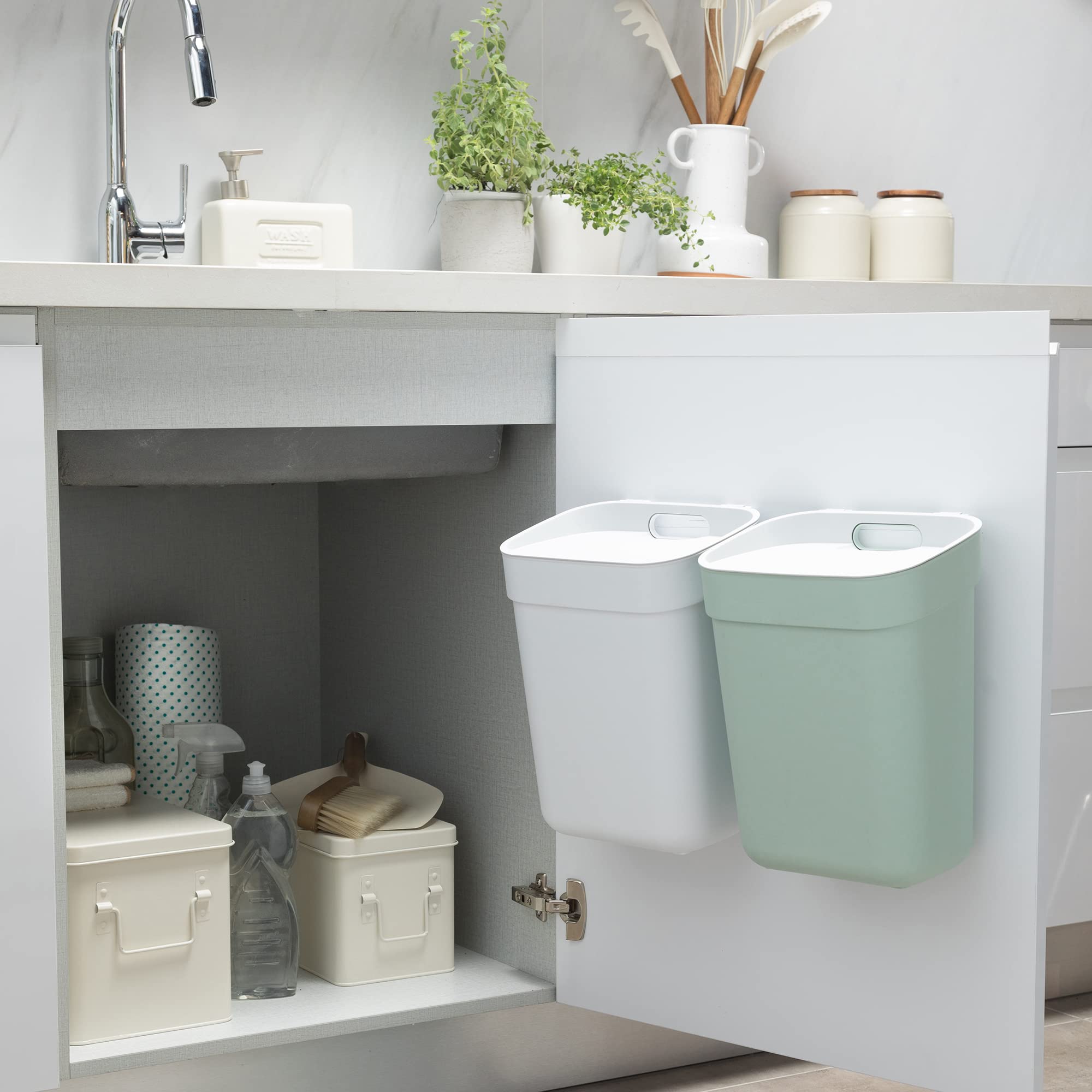 Curver Ready to Collect Poubelle de recyclage 10 l gris clair