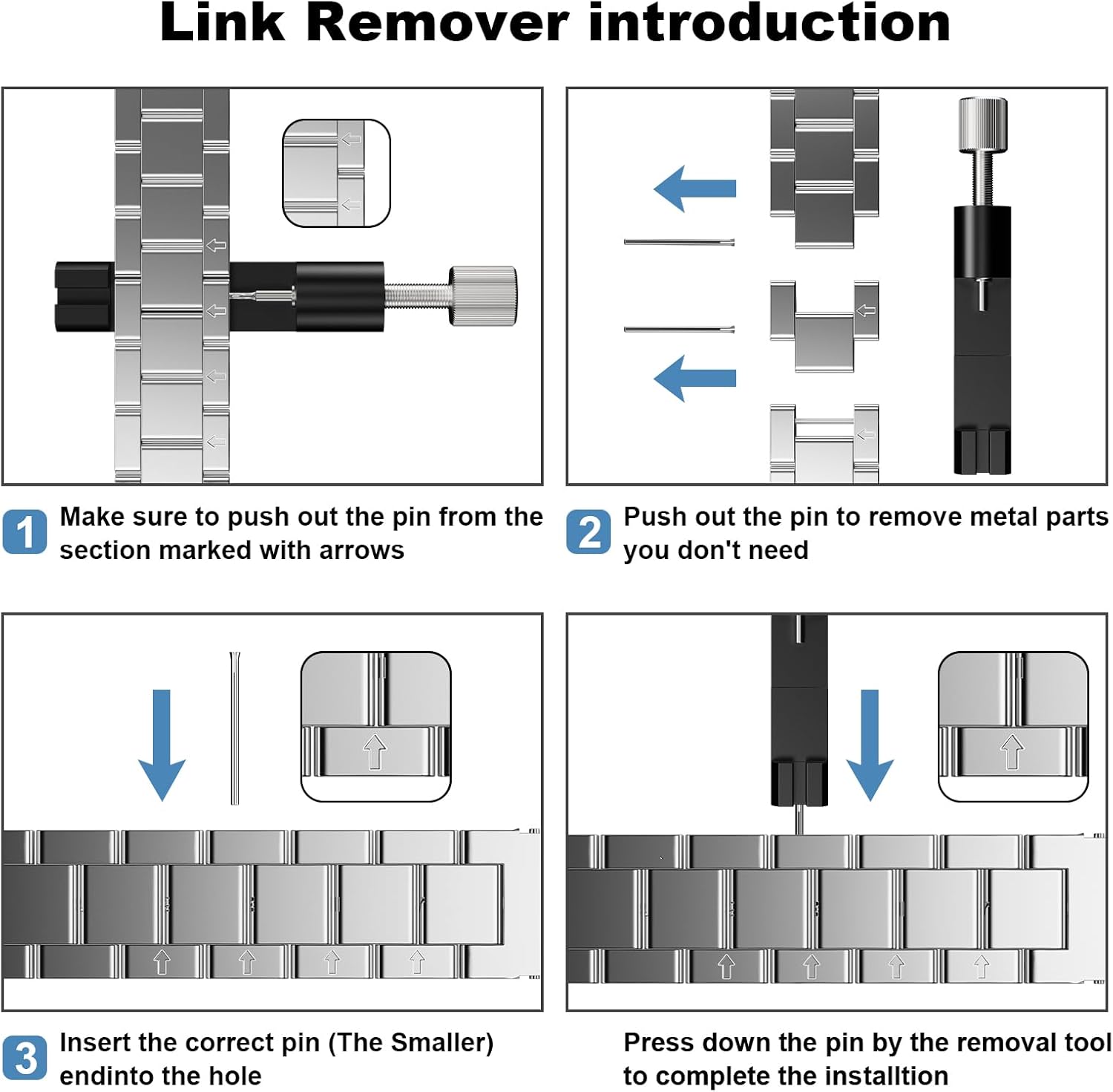 Metal Bands Compatible with Samsung Galaxy Watch 8 Band 44mm 40mm/Galaxy Watch 8 Classic 46mm, No Gap Stainless Steel Strap for Women and Men, Silver-Gold - Image 6