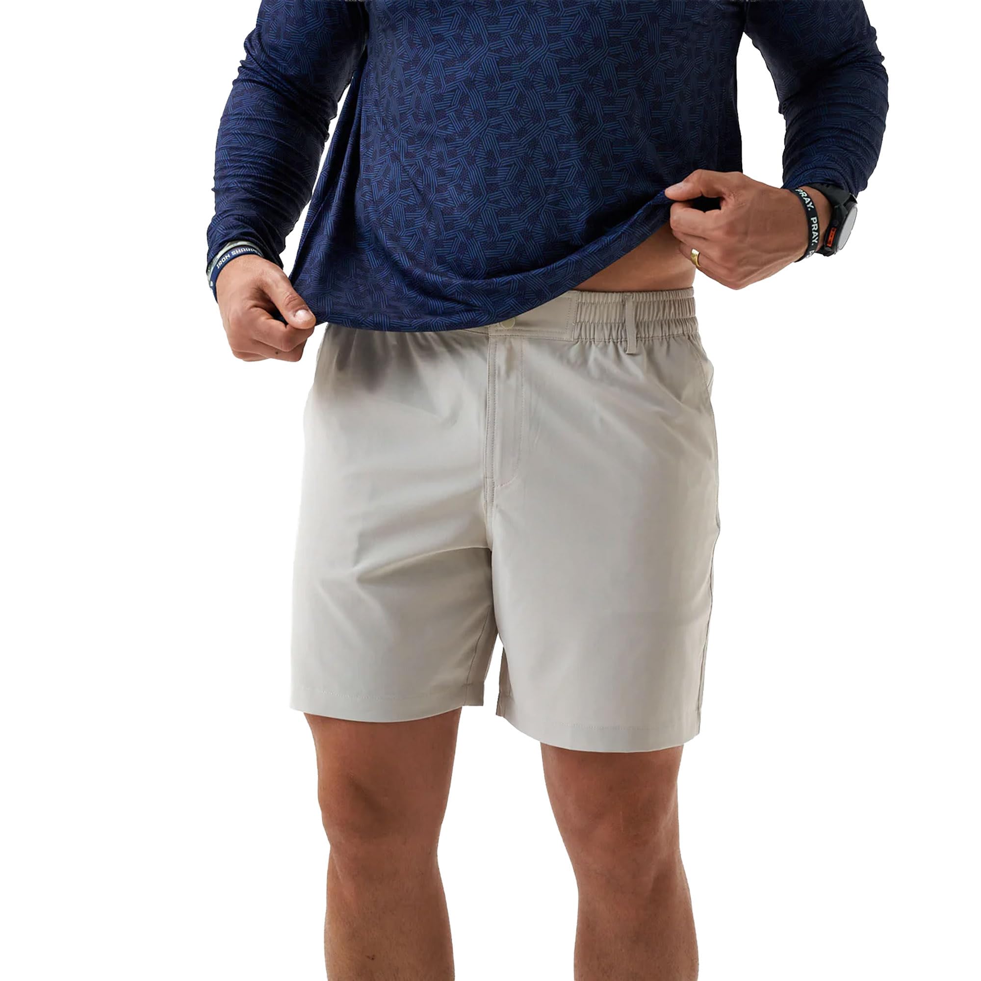 Burlebo Men’s Everyday Shorts – Lightweight Casual Shorts with Stretch Fabric and Functional Pockets