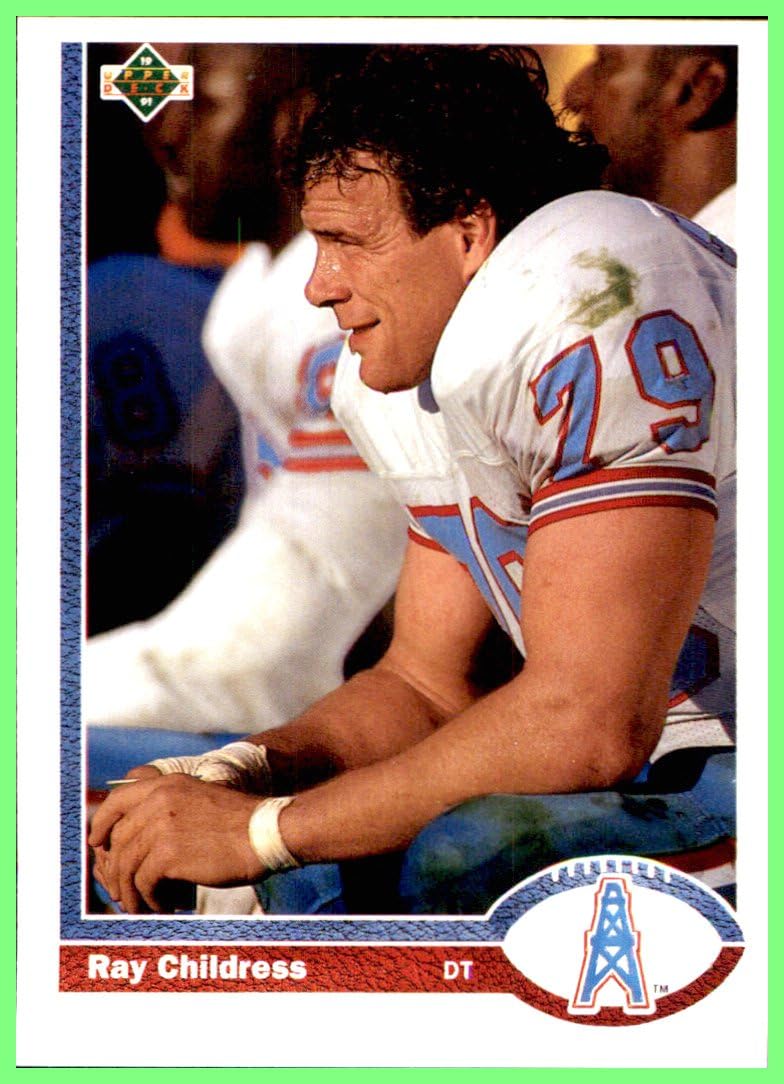 1991 Upper Deck 277 Ray Childress HOUSTON OILERS TEXAS A&M AGGIES at Amazon's Sports