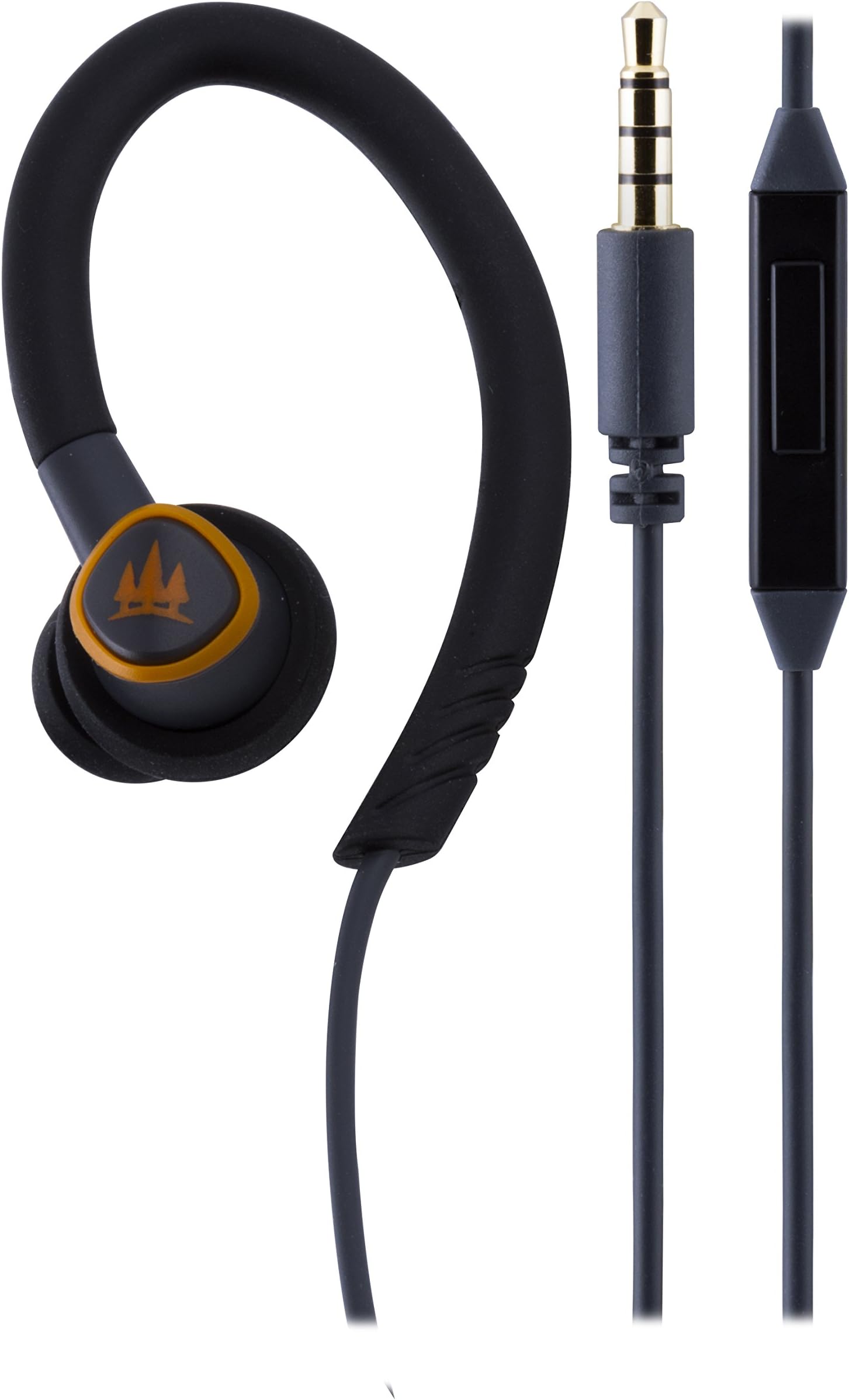 EcoSurvivor Durable Over Ear Flexible Clip In-Ear Earbuds with In-Line Mic and Controller, 3.5mm, Premium Sound Quality, Sweat and Splash Resistant IPX4 Rated, 37602