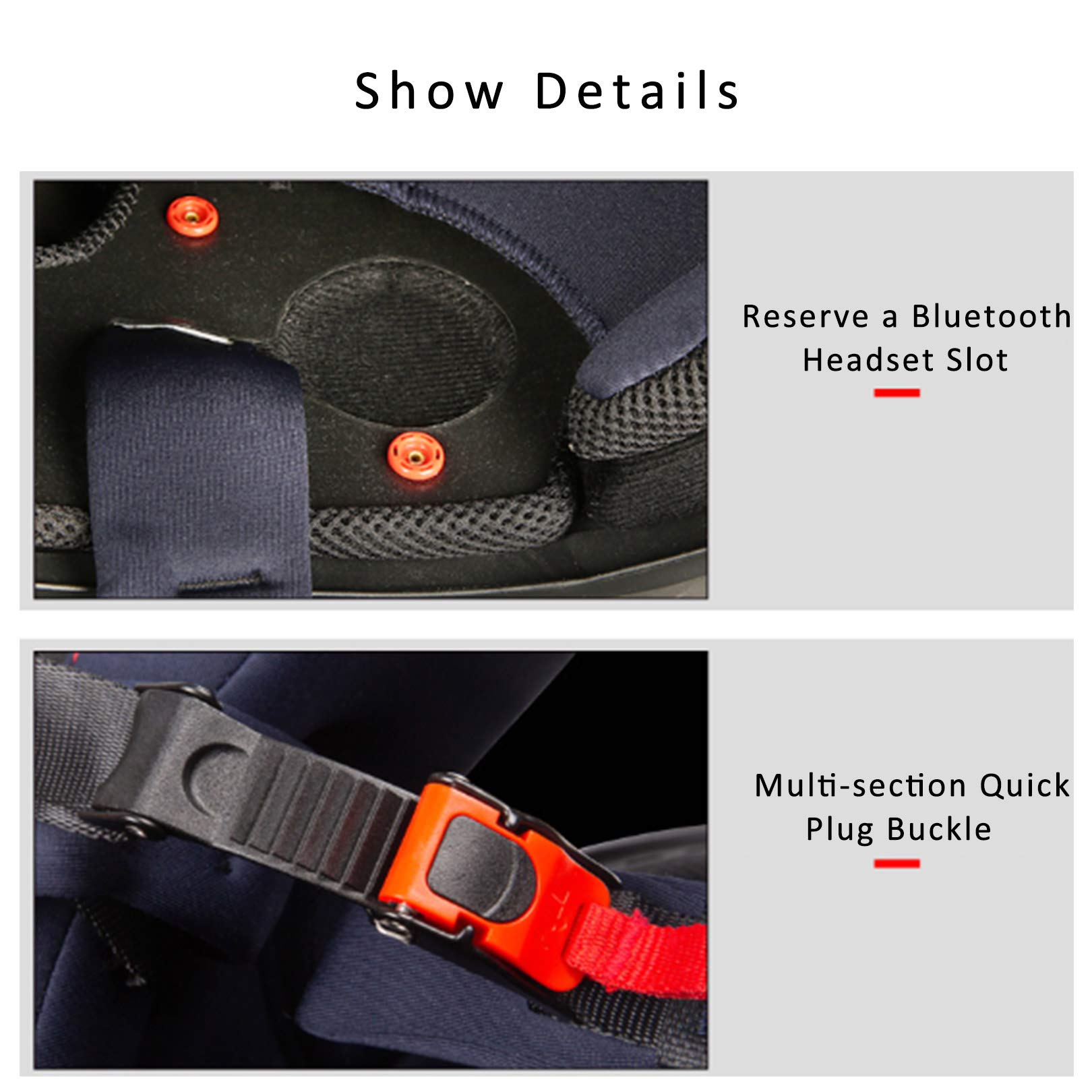 Amazon.com: SYCARPET Adult Full Face Motorcycle Helmet with Horns