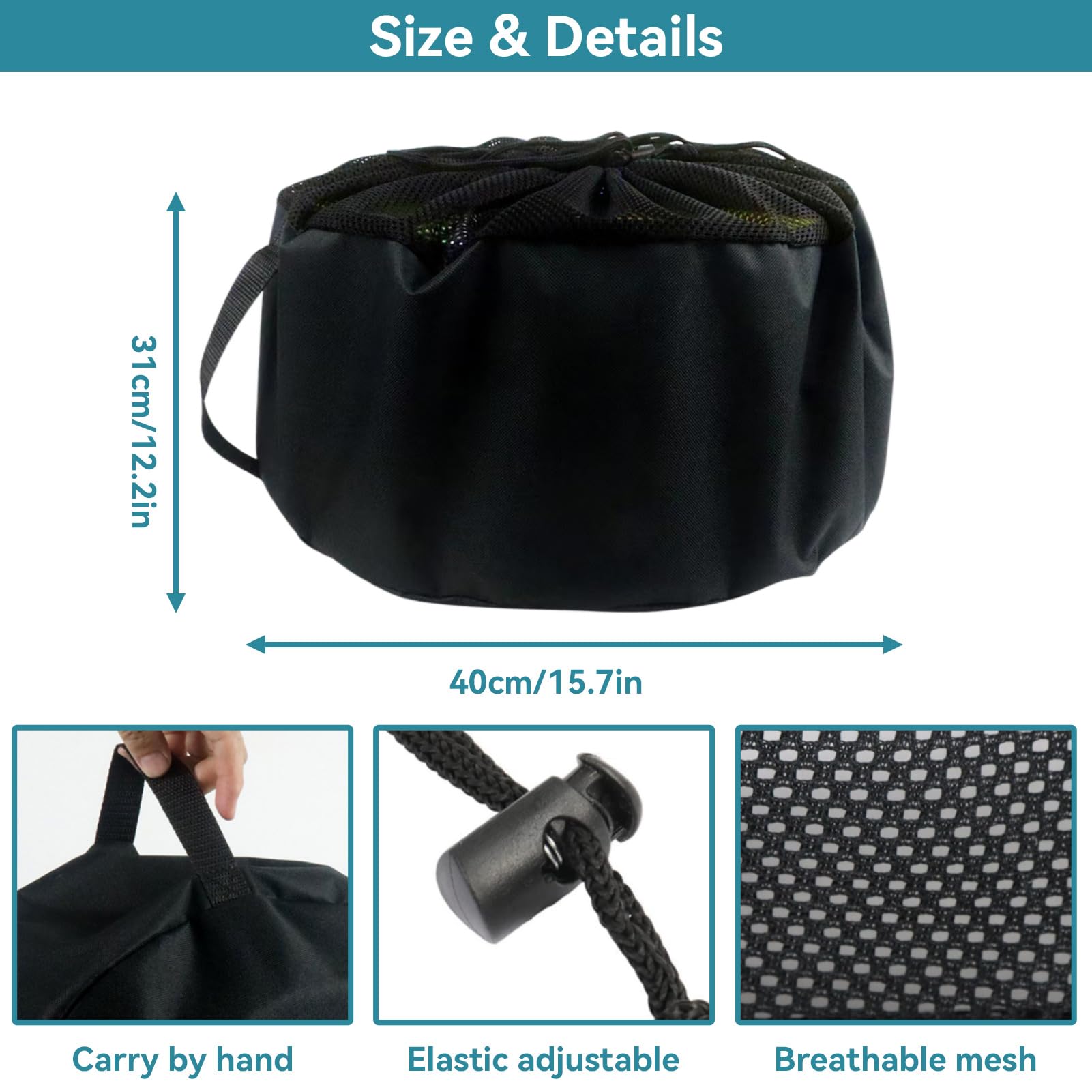 Sac De Rangement Camping Vert - Grande Capacité - Fourre-tout Utilitaire Portable