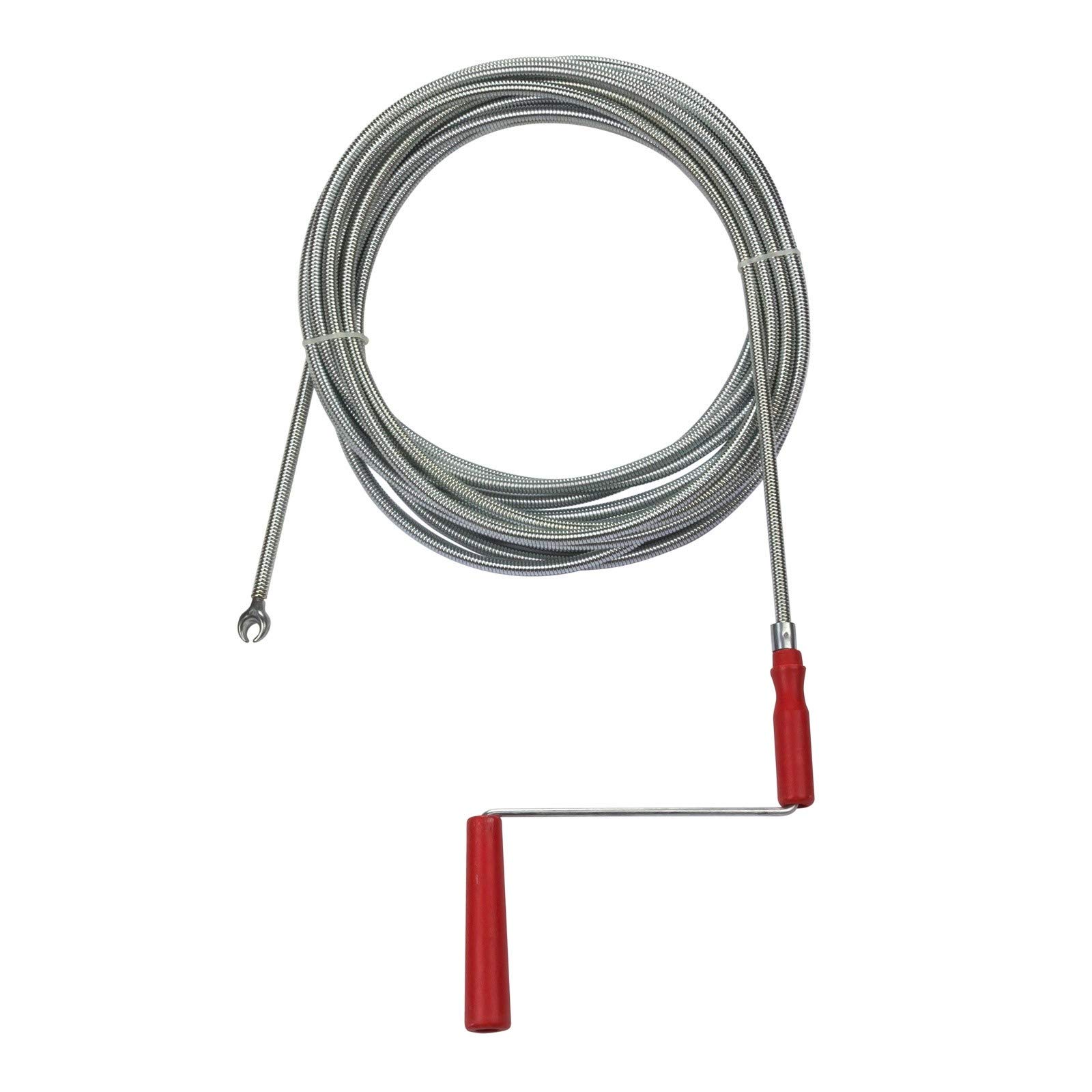 Dema Rohrreinigungsspirale DRRS 8 – 8 m Rohrreinigungswelle aus Metall, Durchmesser 9 mm, Klaudurchmesser 20 mm, Gewicht 2,24 kg