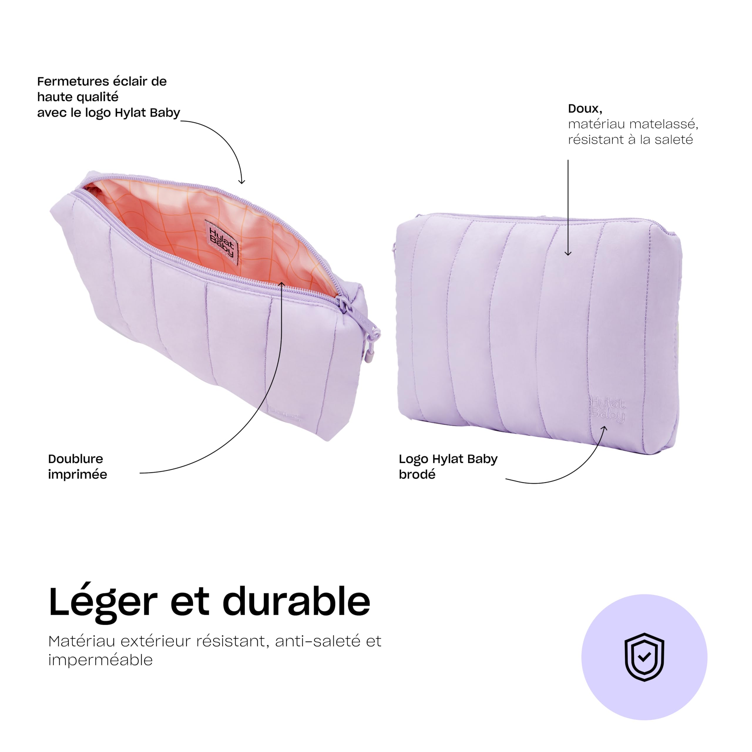 Hylat Baby Évier pour table à langer, 3 compartiments, pour laver facilement bébé dès 0 mois, ovale
