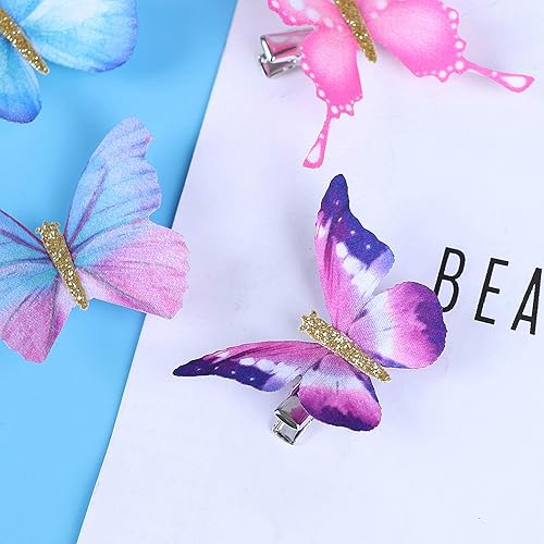 Miniatura 3 de 20 pinzas para el cabello de mariposa, pinzas de mariposa para bebés, niñas y mujeres
