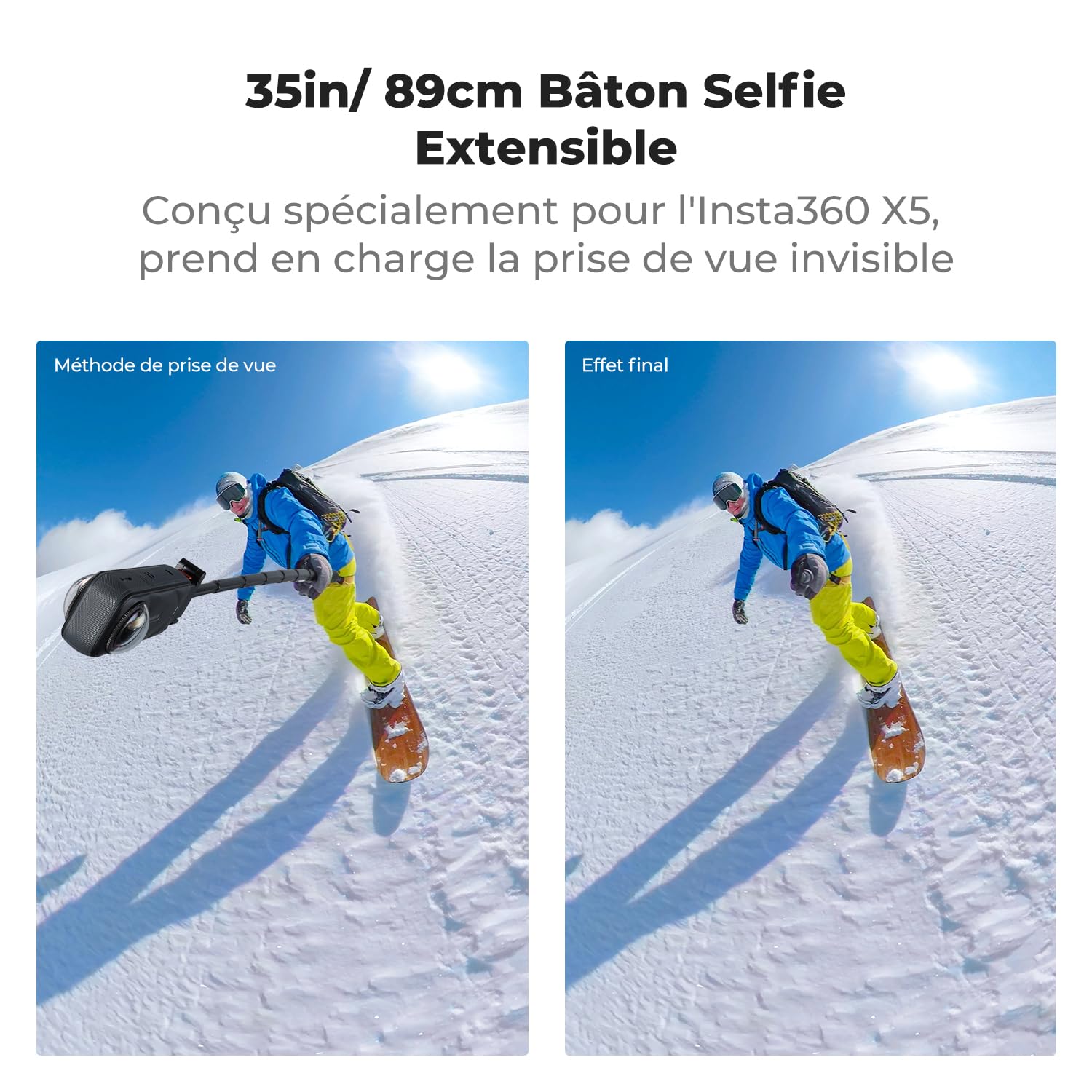 K&F CONCEPT Perche magnétique à dégagement Rapide améliorée 35''