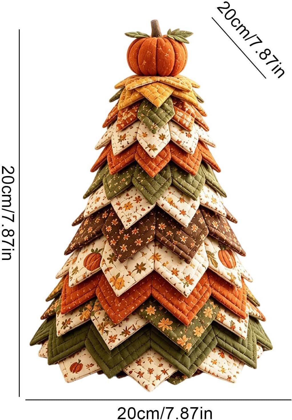 Fabric Christmas Tree Kit - Multi Layer Handmade Tabletop Holiday Ornament