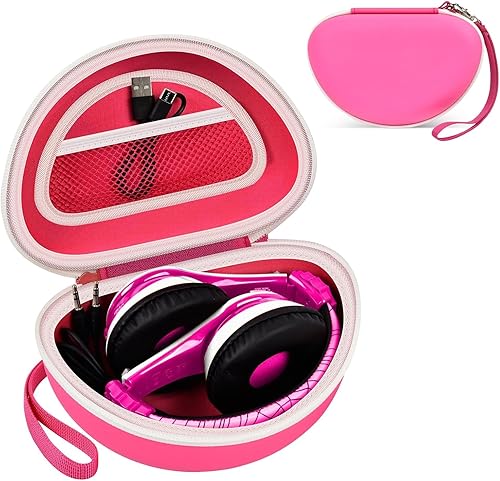 Funda compatible con auriculares portátiles inalámbricos Bluetooth eKids, para niños y niños pequeños, bolsa de almacenamiento también se adapta a