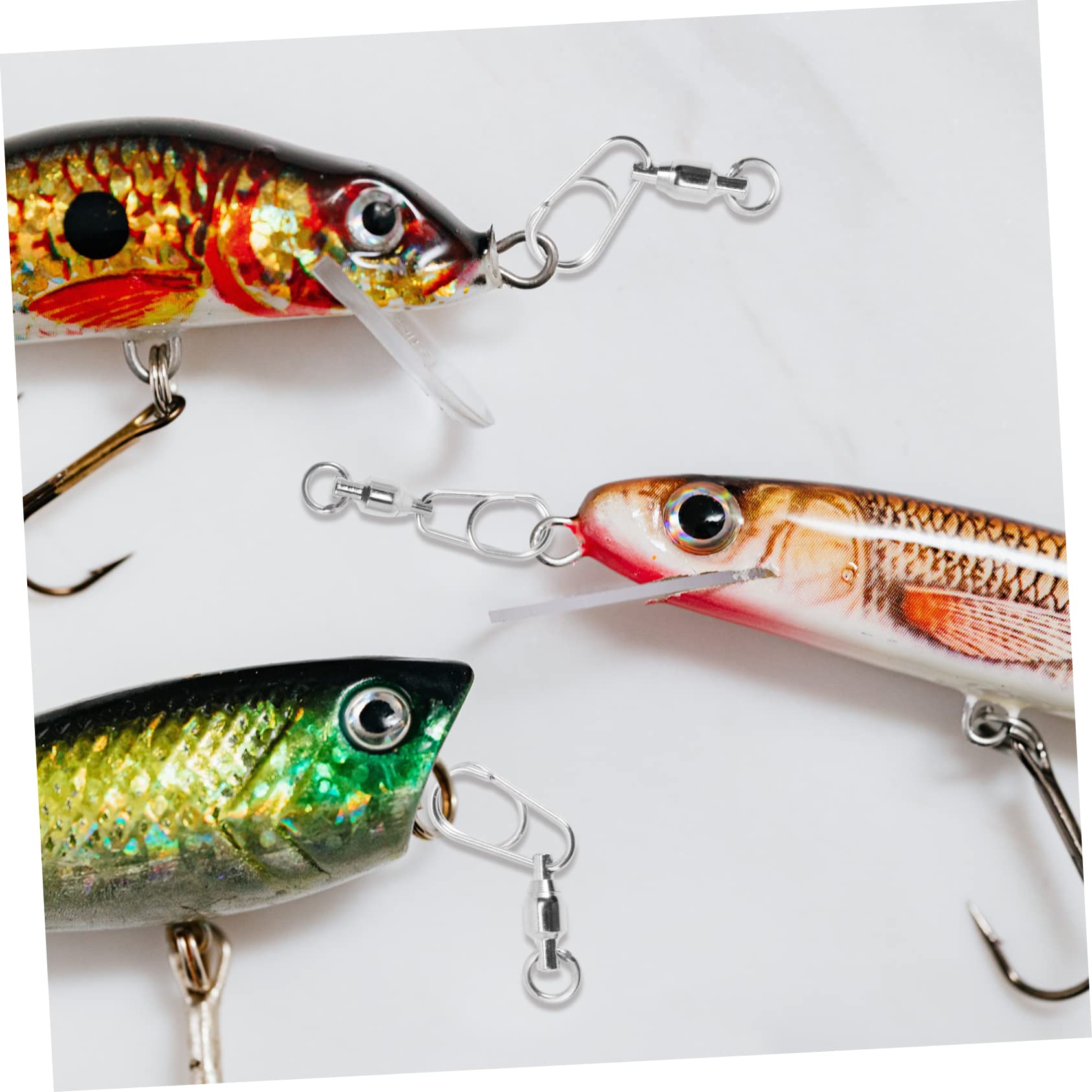 Sosoport 90 Pezzi Otto Figure Anello Connettore Anello Wired Girelle A Scatto Attrezzatura Da Pesca Attrezzi Da Esterno Esche Da Pesca Girelle Anello Strumento Accessori Per La Pesca Sfera