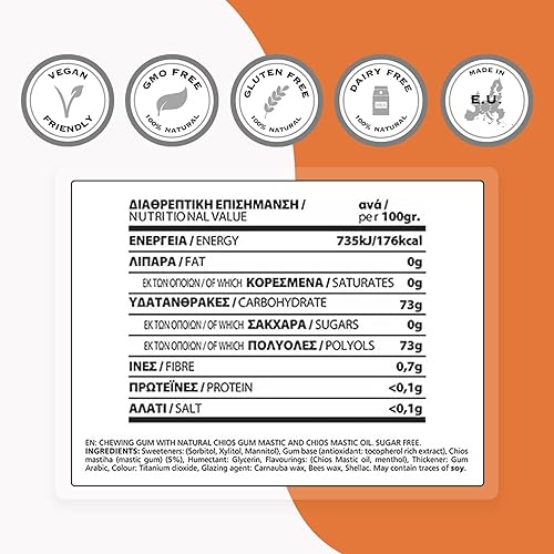 Miniatura 2 de Supersmart - Mastic Gum Elma - Gomas naturales de higiene bucal - Sin azúcar y aspartamo | Sin OMG y gluten - 50 encías