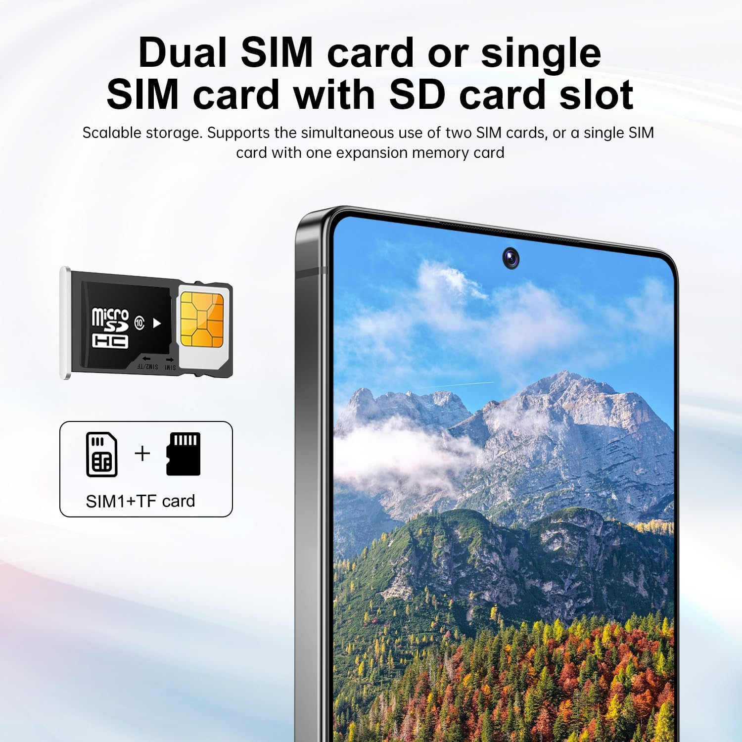 A26 Ultra 4G LTE - Telefono cellulare da 6,8 pollici, 8 GB di RAM, 256 GB di memoria ROM, doppia fotocamera principale da 108 MP + fotocamera per selfie da 64 MP, batteria ad alta capacità da