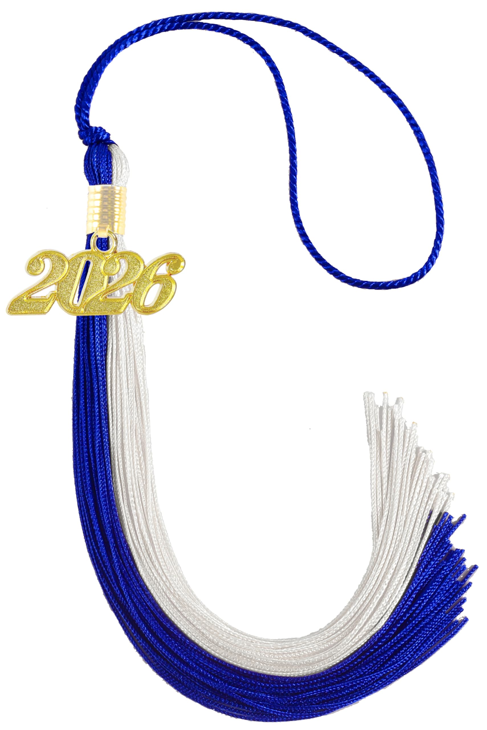 Blue and White Graduation Tassel 2026 for Grad Cap and Graduation Ceremony Accessory Decoration