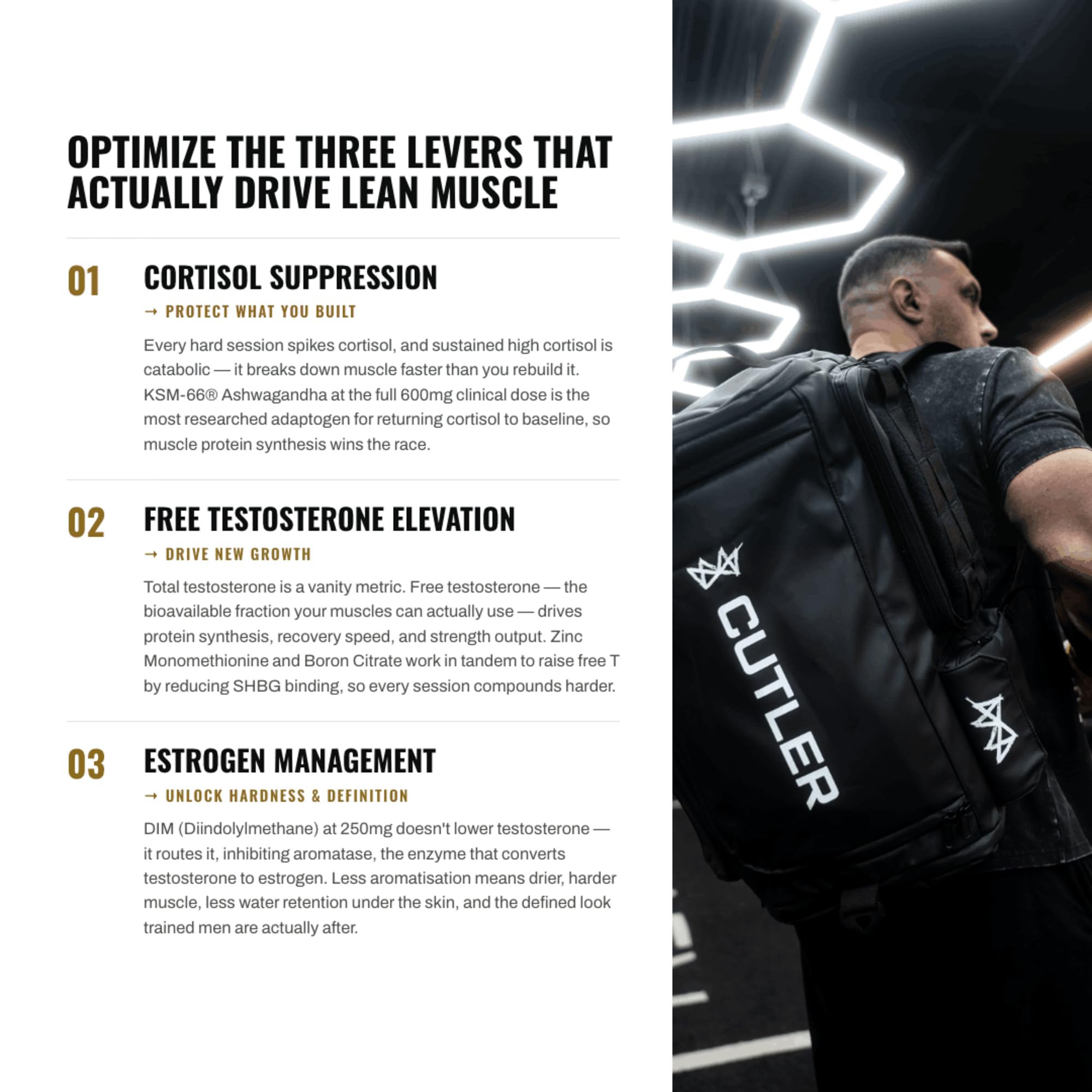TRIUMPH Testosterone Booster for Men: Best Test Booster and Estrogen Blocker for Men with DIM, KSM 66 Ashwagandha, and Boron Citrate, Build Natural Lean Muscle Mass and Strength, 56 Veggie Capsules — Amazon image 7