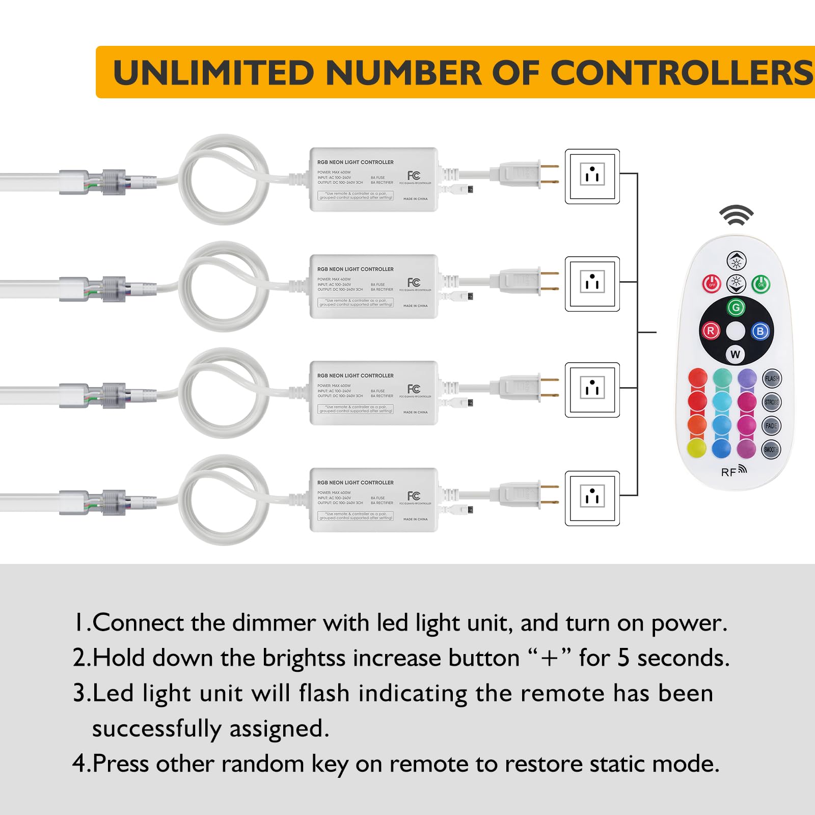 Tira de luces LED de neón RGB de 30 m, resistente al agua, IP65, con ajuste de brillo, flexible de neón con cambio de color, para supermercado, alta construcción
