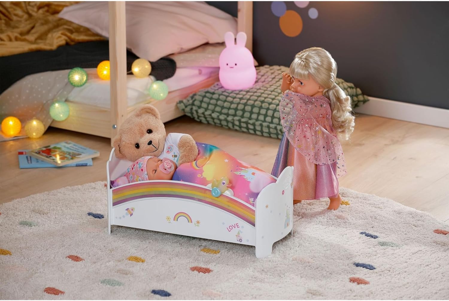 BABY born Rainbow Bed, for 36cm-43cm Dolls