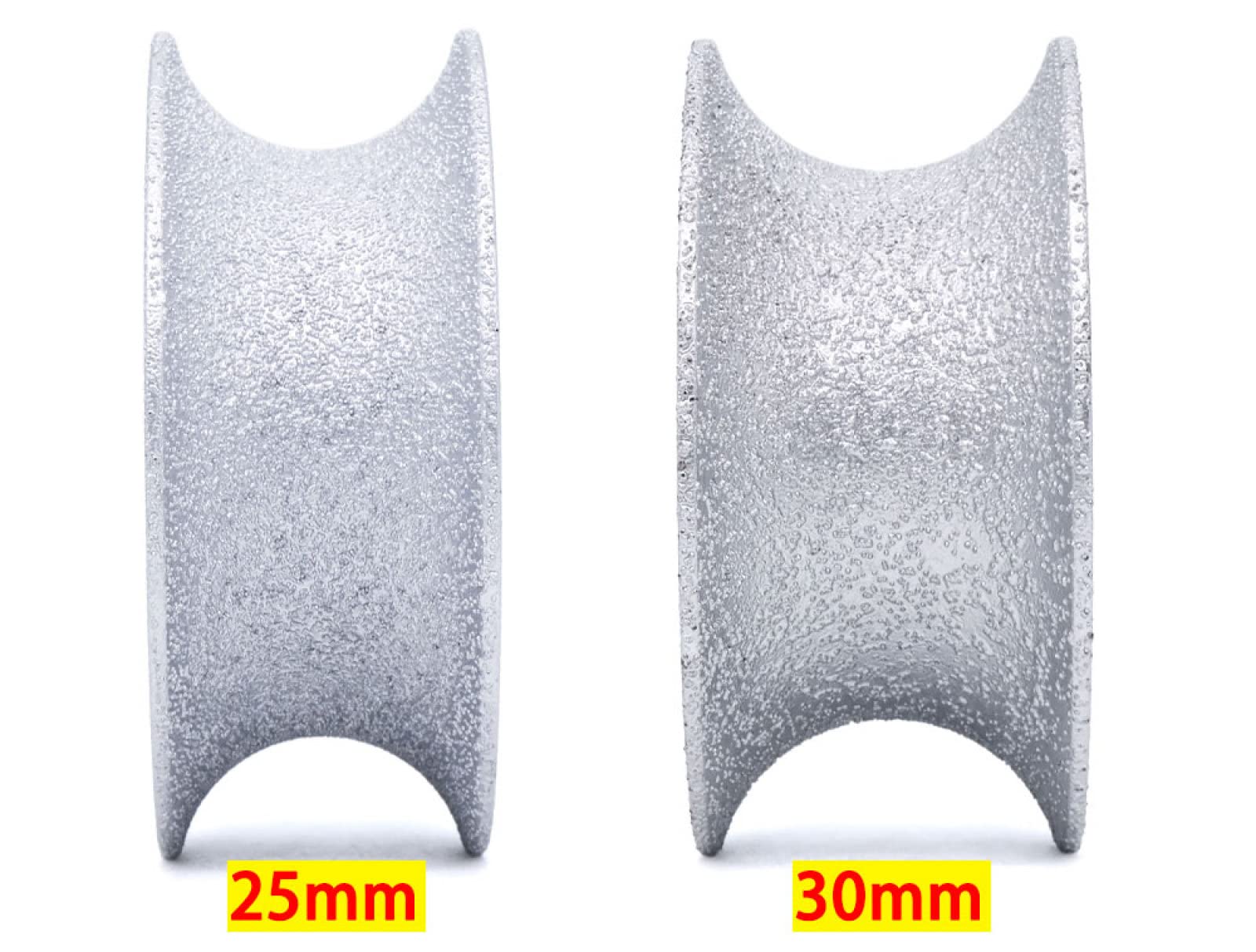 Rueda De Molienda De Diamante Soldada Al Vacío Rueda De Perfilado De Broca De Enrutador De Diamante Bullnose Completo Para Borde De Granito De Piedra Abrasivo,30 Mm