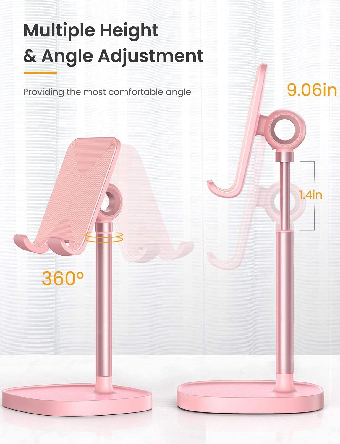 🔥 Crаzу Dеаlѕ LISEN Electronic Accessories Phone Holder,[Taller and More Photogenic] Than Phone Dock, Free Your Neck Height Angle Adjustable iPhone Stand