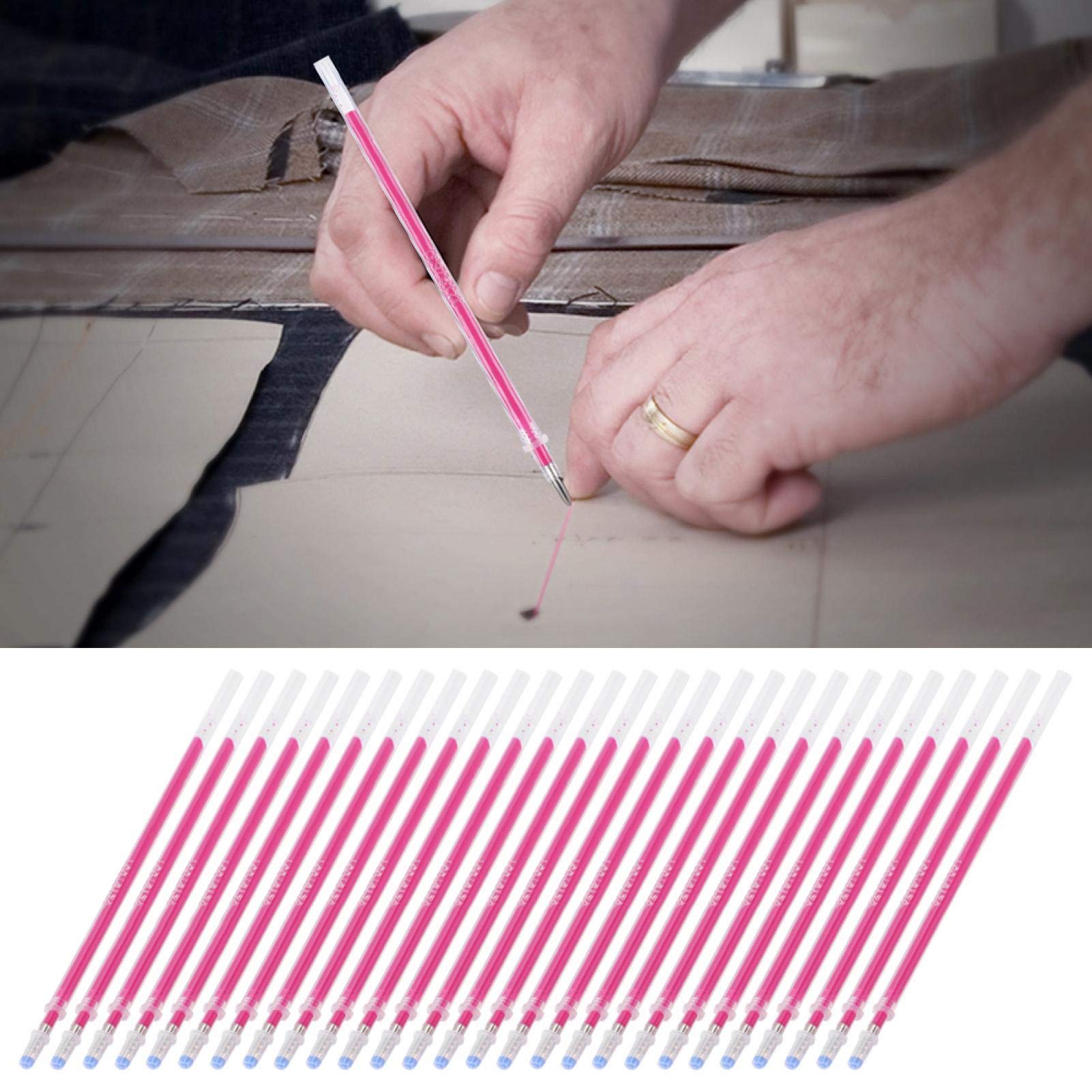 100 Pezzi Penne Cancellabili a Caldo Ricariche in Tessuto Cancellabile a Caldo Pennarello per Cucire Quilting Cucire Sartoria Strumenti