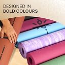 CULT Lotus Print Yoga Mat for Woman & Yoga Mat for Man | 6mm TPE Anti-Slip Workout Mat for Home Gym | Premium Exercise Mat & Fitness Mat for Kids & Adults | Yoga Mats with Carry Bag (Purple) gallery image