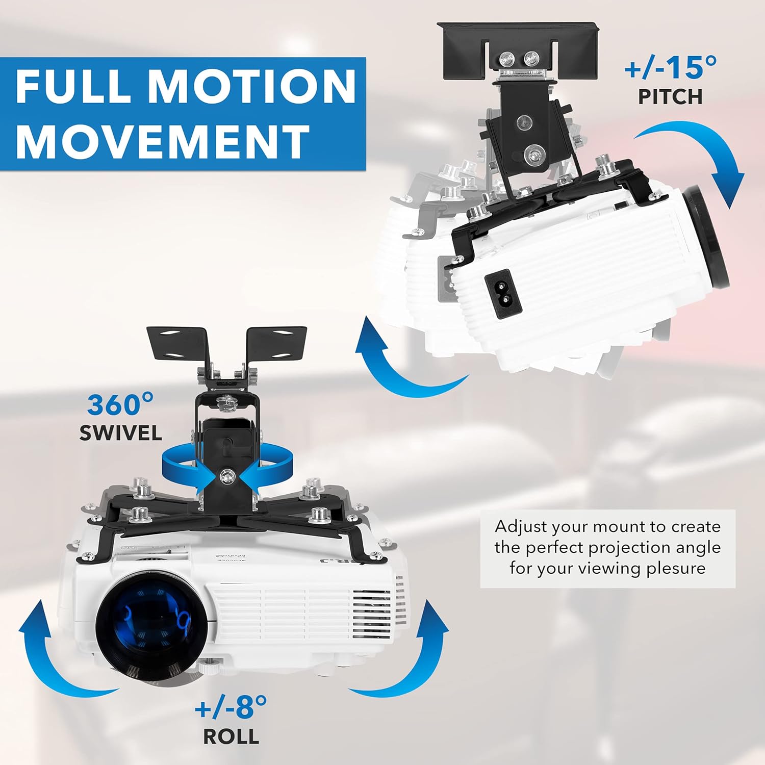 60% оƒƒ Dіѕсоunt Mount-It! Wall or Ceiling Projector Mount with Universal LCD/DLP Mounting for Epson, Optoma, Benq, ViewSonic Projectors, 44lb Load Capacity, Black Bеѕt Prоmо Mount-It! Wall or Ceiling Projector Mount with Universal LCD/DLP Mounting for Epson, Optoma, Benq, ViewSonic Projectors, 44lb Load Capacity, Black