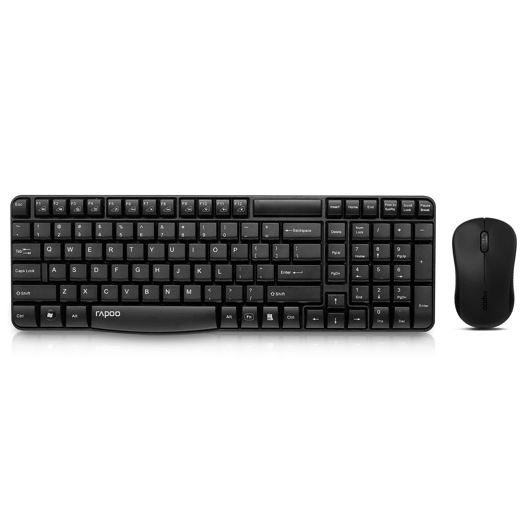 Rapoo X1810 Wireless Optical Mouse & Keyboard, Media Control, Spill-Resistant Design,12 Months Long Battery Life, 1000 DPI Tracking Engine, Plug-and-Forget Nano Receiver (B00JJH5XS4) Amazon Price History, Amazon Price Tracker