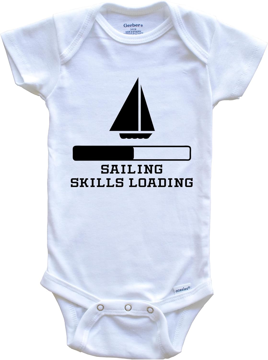 Sailing Skills Loading Funny Sailing Humor One Piece Baby Bodysuit