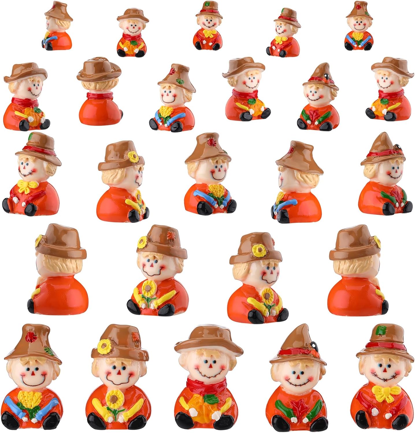 Wesiti 40 Pcs Christmas Pineapple Gnomes Mini Resin Figurine Miniature Resin Statues Tiny Gnomes Figurine for Table Decor Indoor Outdoor Home Garden Plant Pot