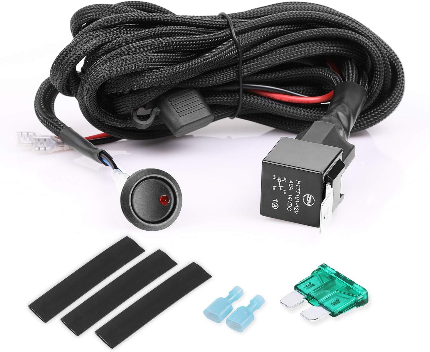 SWATOW INDUSTRIES 2PCS Light Bar Mounting Brackets with 1 Lead Wiring Harness : Automotive