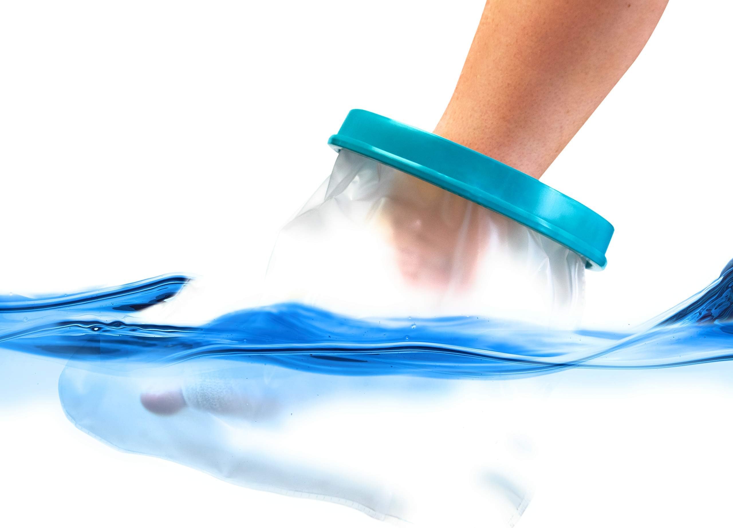 CR Home Waterproof Foot Cast Covers for Shower and Bath - Guide to Wound Care E-Book Included
