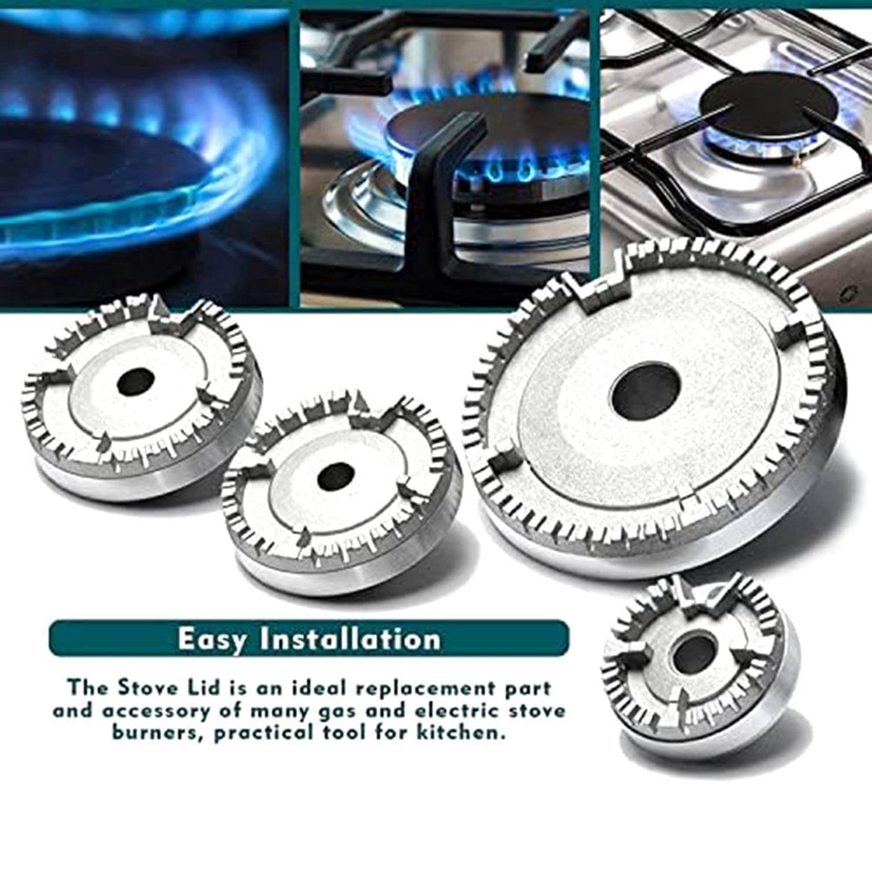 8X Bruciatore Universale con un per Forno, Piano Cottura un Gas per, un per Bruciatore Adatto un Tutte Le Dimensioni Piatte