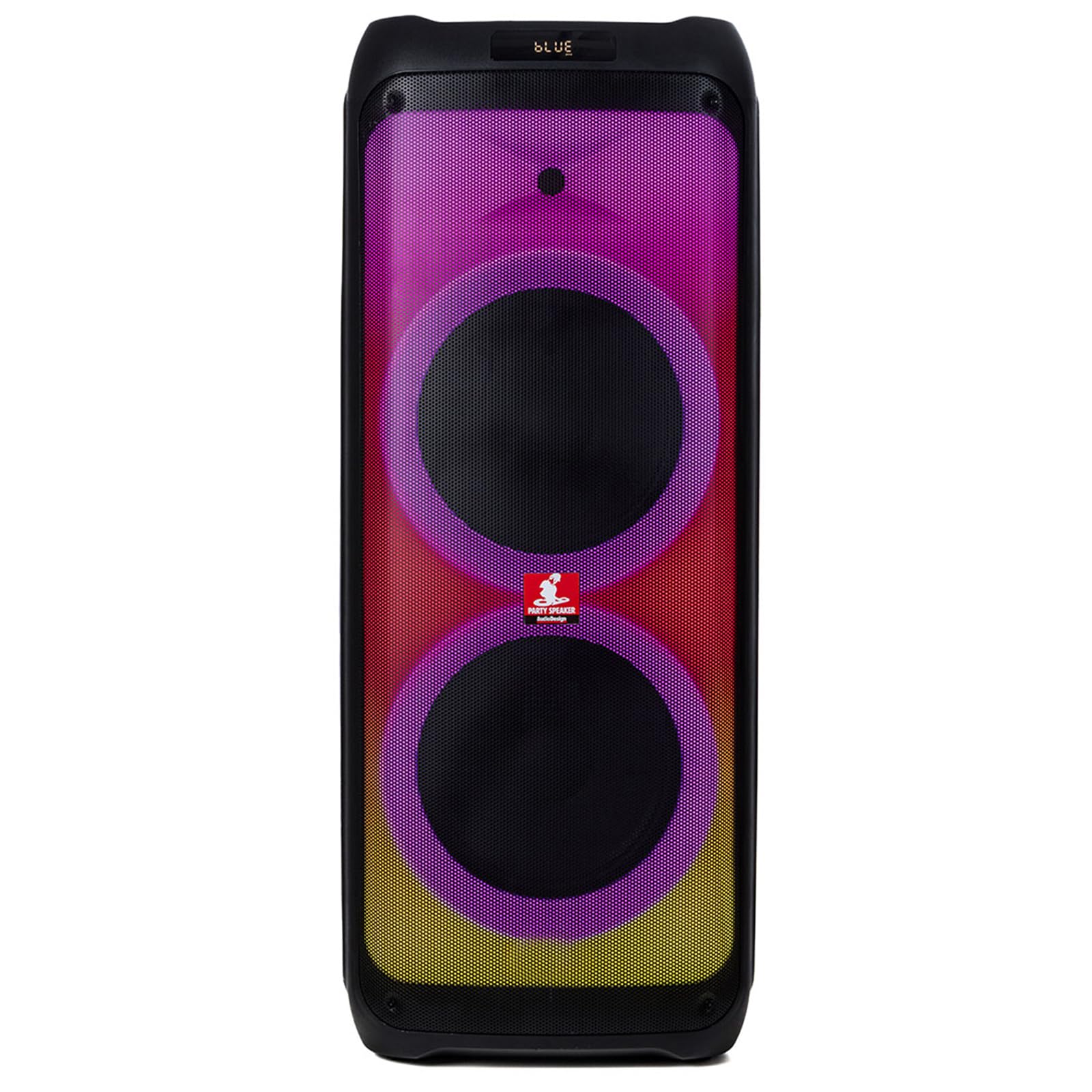 Cassa Bluetooth Professionale, 1050W, 2 Woofer 12", Batteria Ricaricabile, Radio FM, Luci LED, Microfono Incluso