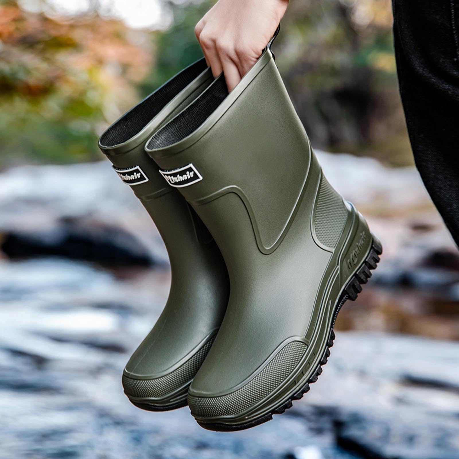Generisch Ganzjahres-Regenstiefel Bis Zur Wade Mit Dicker Sohle Laufsohle Für Den Außenbereich
