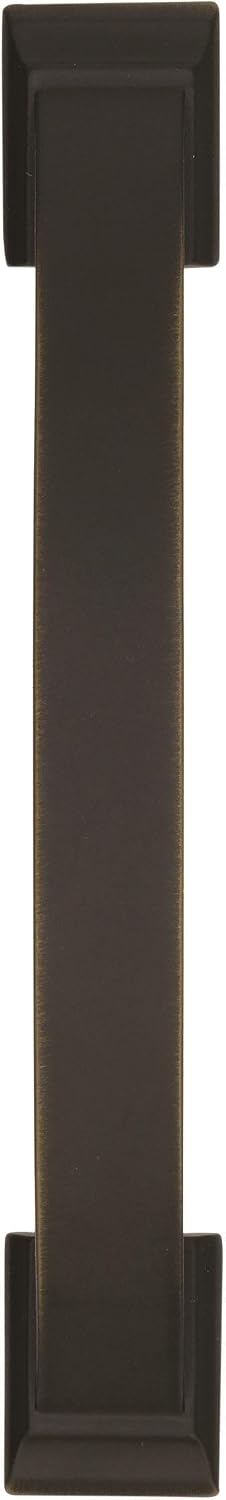 Amerock | Cabinet Pull | Venetian Bronze | 3-3/4 inch (96 mm) Center to Center | Candler | 1 Pack | Drawer Pull | Drawer Handle | Cabinet Hardware