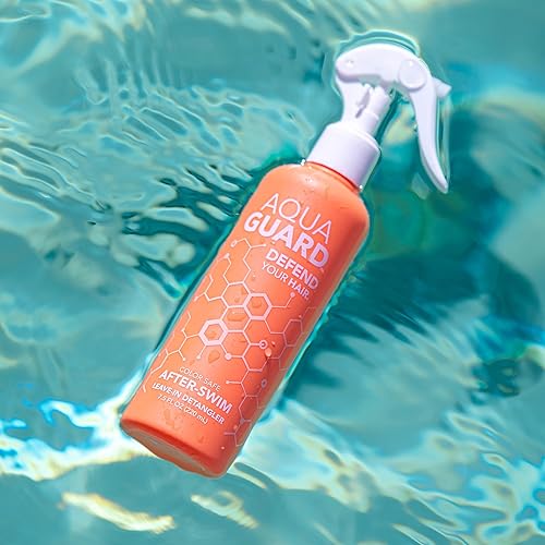 Miniatura 5 de AquaGuard - Desenredante UV para después de nadar, suaviza y protege el cabello del sol, sin parabenos ni gluten, vegano, seguro para el color,