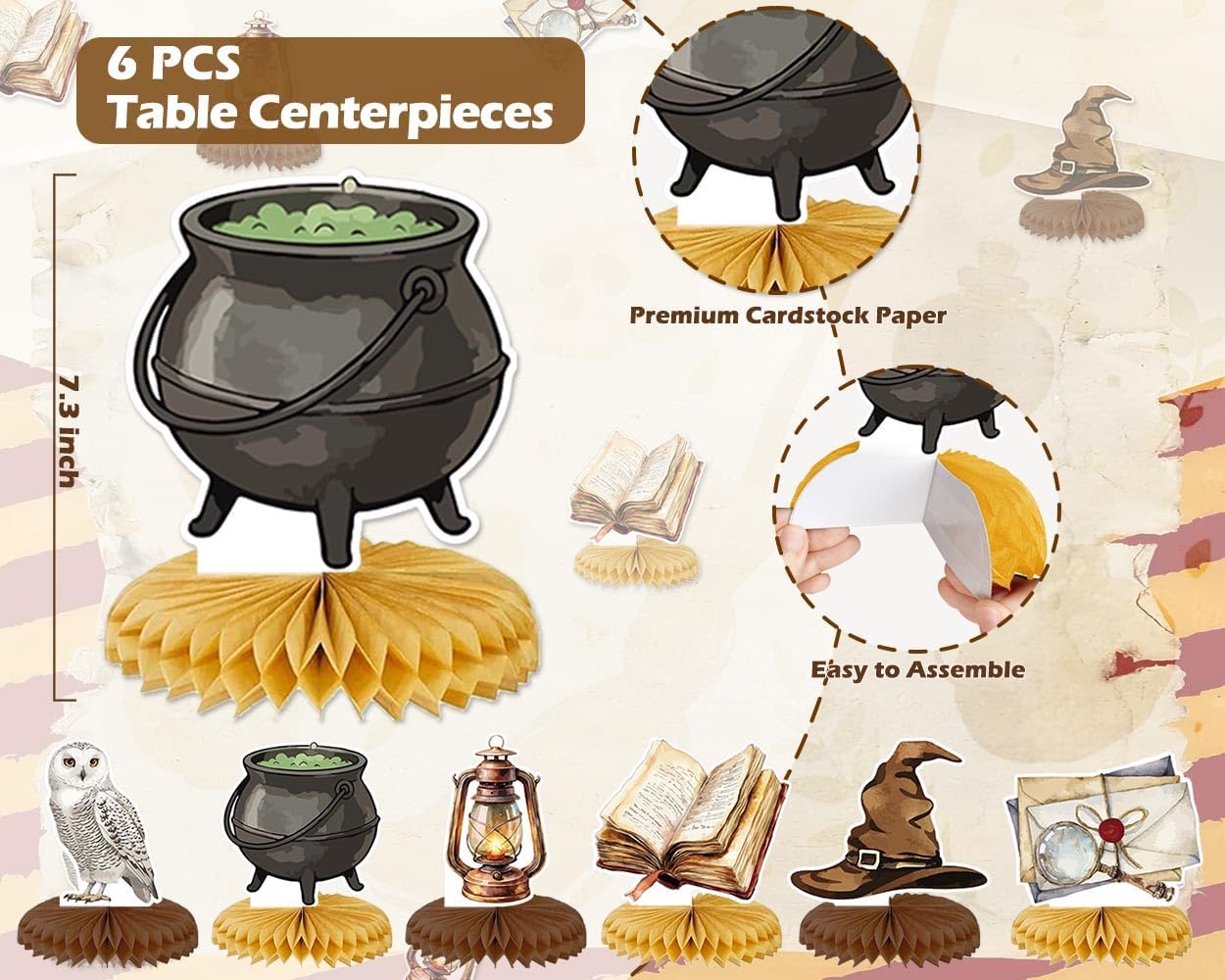 Wizard Birthday Party Decorations Set